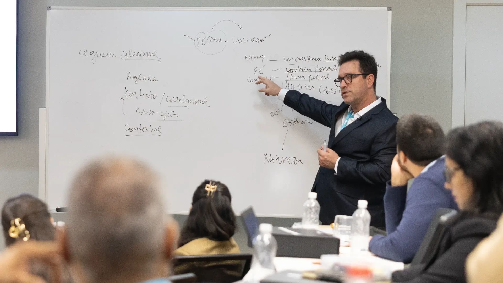 Prof. Dr. Mauricio C. Serafim ministrando aula